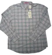 Tommy Bahama Shirt Mens XL Siesta Key Blue Vented LS Logo Performance