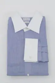 NWT Brunello Cucinelli Men "Slim Fit" 2Tone Tuxedo Dress Shirt W/Cuff Links A228