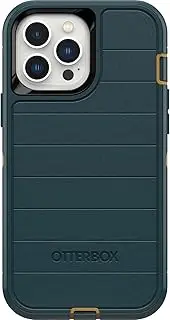 OtterBox Defender Series Screenless Edition Case for iPhone 13 Pro Max & iPhone 12 Pro Max (Only) - Case Only - Microbial Defense Protection - Non-Retail Packaging - Hunter Green