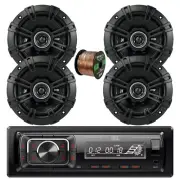 JBL Celebrity150 in-Dash Bluetooth Receiver, 4x 5.25" 200W Car Speakers w/Wire