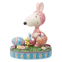 在飛比找momo購物網優惠-【Enesco】精品家飾 SNOOPY 史努比和胡士托復活節