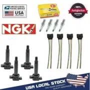 Ignition Coil & NGK Spark Plug For Toyota Yaris Prius XA XB Echo(4PACK) (for: Toyota)