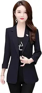 [Generic] Women's Black Suit Coat Spring Long Sleeve Blazers Women Jacket Casual Blazer Tops
