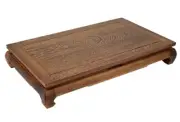 16x10x3.2" Wenge Wood Display Stand Shelf Table Bonsai Suiseki Stone Rack Decor