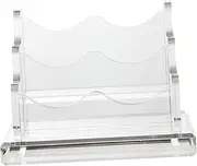 BCOATH Business Card Holder Storage Box Name Storage Holder for Office Compartment Desktop Organizer Stylish Display Stand for Cards Space Saving