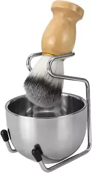 KAPASKI Mens Shaving Brush Set, Badger Hair Shaving Brush, Stainless Steel Sh...
