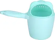 Tihebeyan Baby Shampoo Cup Cute Fish Handle Wash Hair Flusher for Baby Protection Eye PP Material (Green)