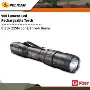 Pelican Black 225m 900 Lumen Hunting Outdoor Led Rechargeable Torch P7600b