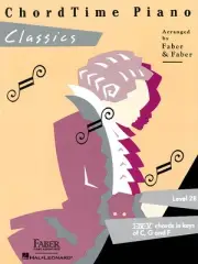 ChordTime Piano Classics Level 2B Easy Classical Sheet Music Faber Book