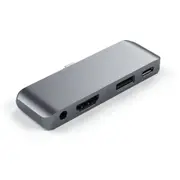 Satechi USB-C Mobile Pro Hub, Silver - ST-TCMPHS