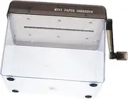 FOYTOKI Desktop Manual Shredder for Use Compact Hand Crank Shredder for Bills Receipts and Documents Lightweight Grey
