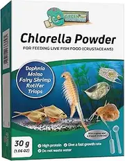 GREEN WATER FARM Concentrated Chlorella Powder for Feeding Crustaceans - Daphnia, Moina, Rotifer, Fairy Shrimp, and Other Live Fish Food