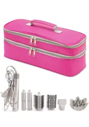Double-Layer Hair Tools Travel Bag, Compatible With Shark Flex Style Attachment
