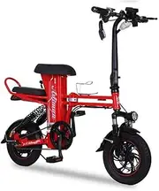 Motorcycle Mini Folding Electric Car, Adult Two-Wheel Mini Pedal Electric Car, Portable Folding Lithium Battery Travel Battery Car, Outdoor Motorcycle