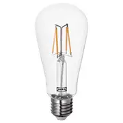 LUNNOM LED bulb E27 150 lumen, drop-shaped clear