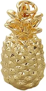 [YZYDF] Metal Fruit Series Charm Pendant for Jewelry Making Orange Shape Necklace Bracelet Accessory
