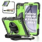 Case for Samsung Galaxy Tab A9 Case 8.7" [with Tempered Glass Screen