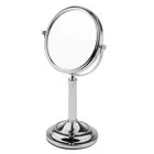Bathroom Free Stand Polished Vanity Dual Side Make Up Mirror 3x Magnifying
