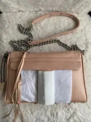 Rebecca Minkoff MINI MAC Leather Nude Crossbody New With Tags
