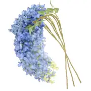 3-Pack Artificial Vines with Flowers, 3.18Feet Silk Flower Garland [Blue]