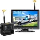 7" Wireless DVR Monitor Solar Magnetic Reverse Backup Camera For Caravan Trailer
