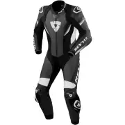 REV’IT! Control Black White One Piece Motorcycle Suit