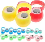 24pcs Eye Ring Stocking Fillers Finger Puppets Eyeball Ring Eye Finger Toy Portable Kids Toys Eyeballs Eyes Finger Toys Kid Rings Educational Toy Halloween Plastic Puppetry Child