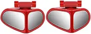 Car Blind Spot Mirror 1 Pair Front Wheel Auxiliary Rearview Double-Sided Mirror Wide Angle Mirror 360 Degree Adjustable For Cars
