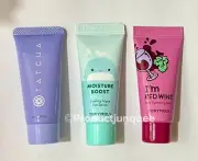 Lot Of 3 Tatcha Soft Cream Cleanser, Tonymoly Cooling Eye Serum & Red Wine Mask