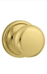 NEW Kwikset Juno Hancock Dummy Bright Polished Brass Knob.