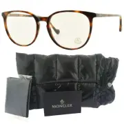 NEW!! MONCLER ML5089 052 Havana Square Full Rim Womens Optical Frame