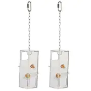 2x Nature Island Hanging Plunk Parrot/Bird Pet Exercise Interactive Cage Toy