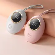 2 in 1 Portable Mini Hand Warmer USB Rechargeable 2000mAh Power Bank Heater 3 Temperature Adjustment Digital Display Han