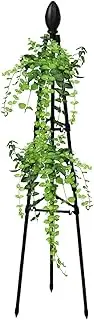 Climbing Plant Trellis - Climbing Vegetable Frame | Indoor and Outdoor Plant Support Tower Obelisk Trellis for Vines, Flowers, Rose, Cucumber, Pea