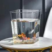 Cylindrical PC Fish Tank Anti-falling Breakage Plastic Aquarium Ecological Tank