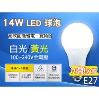 在飛比找蝦皮購物優惠-T5達人 LED E27大友 14W 省電燈泡球泡 CNS認