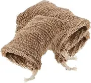 Ipetboom Bath Soap Pouches Set of 3 Jute Mesh Bags for Soap Saver Exfoliating Feature Sturdy Drawstring Holder for Shower Bath Cleaning