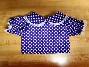 PURPLE WITH WHITE POLKA DOTS BLOUSE for 16" CPK CABBAGE PATCH KIDS