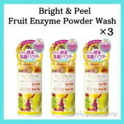 Meishoku Detclear Bright & Peel Fruit Enzyme Powder Wash [75g×3] AHA BHA Japan