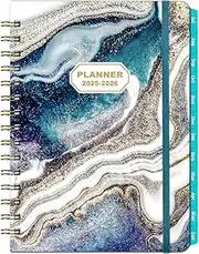 Planner 2025-2026 - 2025-2026 Weekly and Monthly Calendar from July 2025 to June 2026, Academic Planner 2025-2026 with Inner Pocket, Colorful Tabs, 6.4'' x 8.5''