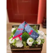 Louis Vuitton Murakami Takashi LV TM Bando BB Monogram m96390 Denim New Cherry