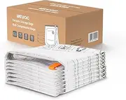 [Wevac] [2024 NEW] Vacuum Storage Bags (8 Jumbo) | Space Saver | Rapid Vacuum | Double Zip Seal | Special Clip Stopper | Ideal for Clothes, Blankets Compression and Travelling