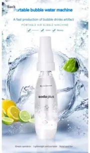 Sodaplus Portable Soda Water Maker, DIY Carbonated Beverage Machine, Sparkling W