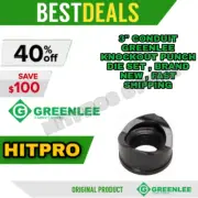 3" CONDUIT Greenlee Knockout Punch Die Set , BRAND NEW , FAST SHIPPING
