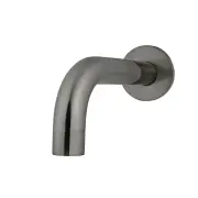 MEIR Round Brass Curved Spout - 130mm - PVD Shadow