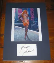 KAROLINA KURKOVA SUPER-MODEL SUPERB AUTOGRAPH & VICTORIA'S SECRET PHOTO PSA