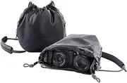 [PGYTECH] OneGo Drawstring Small Camera Bag, Leather Soft Camera Pouch Compatible with Mirrorless Cameras/Nikon/Canon/Sony/Fuji Camera Case