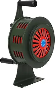 Hand Crank Siren Horn, 120db Manual Operated Air Raid Siren, Aluminium Alloy Loud Heavy Duty Tornado Siren Emergency Safety Portable Siren for Engineering, School, Factories, Homes