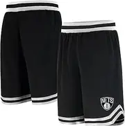 UNK NBA Mens NBA Men's Woven Team Logo Poly Mesh Basketball Shorts GSM3547F-BC-BLK-L-P