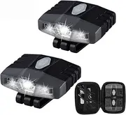 LHOTSE Portable Mini Hands Free LED Clip on Cap Light - Rechargeable 100 lumens Ultra Bright, Lightweight (0.88oz)，IPX5 Waterproof Best Hat Light for Fishing Hand Work Baseball caps
